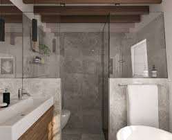 This is our white primary bathroom design. Marble And Wood Bathroom Design On Behance
