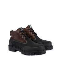Ice Cracker Combat Boot in Calfskin and Split Leather