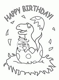 Greeting cards for special occasions is a collection of pictures to print and color, which can be used, for example, as a proof of memory. Birthdays Card To Color From Dinosaur Coloring Pages For Kids Dinosaurgames Portfolio