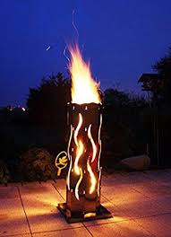 Feuersaule Stahl Acht Eck Made In Germany Feuersaule Feuerschale Feuerstelle Grill