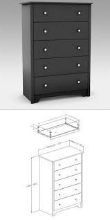 Black 5 Drawer Dresser Chest Drawers Wooden Clothes Storage Bedroom Furniture 759578518058 Ebay Storage Furniture Bedroom Black Bedroom Furniture Storage Design