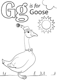 There is a wide choice of pictures for them in a special. Goose Letter G Coloring Page Free Printable Coloring Pages For Kids
