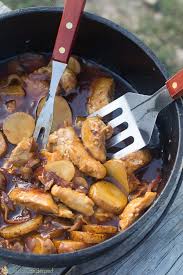 Bbq Dutch Oven Chicken And Potatoes Recipe Recipe Dutch Oven Chicken Dutch Oven Camping Recipes Easy Dutch Oven Recipes