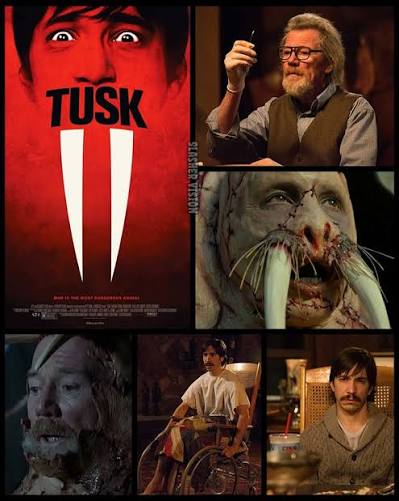 Tusk (2014) Released 11 years ago today Wallace's (Justin Long) podcast  takes a dark turn when he travels to Canada to interview Howard(Michael  Parks), who has a deadly agenda for their meeting.