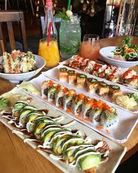 Sushi first originated in china as a method to preserve fish in marinated rice. 487 Likes 12 Comments Vancouver Food Enjoyourfood On Instagram Sushi Saturday Green Hornet Roll The Red Sanja Vancouver Food Food Volcano Roll Sushi