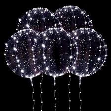 Maybe you would like to learn more about one of these? Amazon Com Danideer Led Bobo Balloons White Color 18 Inch 5 Pcs Transparent Helium Balloons With String Lights Led Light Up Balloons For Christmas Indoor Or Outdoor Event Wedding And Party Decoration White