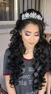 Quinceanera Hairstyles For Long Hair Longhair Peinadosparacabellorizado Hair Hairstyles Long Longhair Qui Quince Hairstyles Hair Styles Long Hair Styles