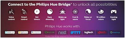 Philips Hue White And Color Ambiance Lightstrip Plus Dimmable Led Smart Light Requires Hue Hub Works With Alexa Homekit Google Assistant
