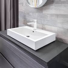 It is made to suit most bathroom and faucet designs. 40 Concrete Vanity Countertop For Vessel Sink Bain Depot