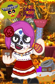 Brawl stars fanart (skin design), ji un ki. Skin Idea Catrina Penny Brawl Stars Amino