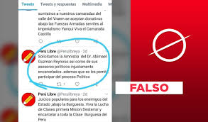 O candidato do partido perú libre à presidência, pedro castillo, durante o último debate antes das eleições, em 30 de maio — foto: Es Falso El Presunto Tuit De Peru Libre Que Pide La Amnistia De Abimael Guzman La Republica