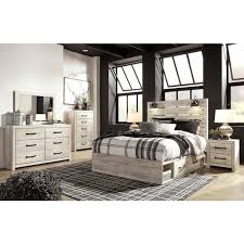Style your bedroom in a homey farmhouse fashion. Cambeck Panel Bedroom Set W Side Storage Signature Design Furniture Cart