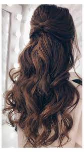 43 Gorgeous Half Up Half Down Hairstyles Wedding Hair Down Long A Rustic Wedding Theme Creates A Roma Hair Styles Long Hair Styles Long Hair Wedding Styles