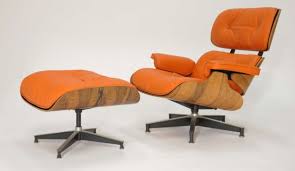 Too Expensive But I It Herman Miller Eames 670 And 671 Lounge Chair Ottoman In Hermes Orange Leather Eames Lounge Chair Lounge Chair Chair And Ottoman