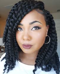 How To Easy Braid Pattern For Natural Versatile Crochet Twists Crochet Braids Hairstyles Natural Hair Styles Twist Hairstyles