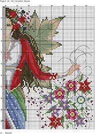 Canadian Beauty 4 Right Upper Page Of Chart Fantasy Cross Stitch Cross Stitch Fairy Cross Stitch Angels