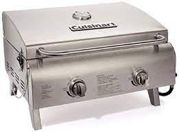 Maybe you would like to learn more about one of these? Amazon Com Cuisinart Cgg 306 Chef S Style Propane Tabletop Grill Two Burner Stainless Steel Everything Else