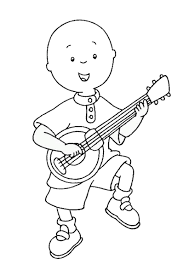Caillou Coloring Pages Birthday Printable