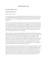 Cover letter for referral specialist. Https Undiagnosed Hms Harvard Edu Wp Content Uploads Referralletterexamples Pdf