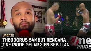 Tak lupa, theo mengucapkan selamat atas kemenangan yang diraih windri patilima, dengan penuh kesabaran dan kerendahan hati menghadapinya di octagon semalam hingga menjadi juara. 2021 Bakal Ada 2 Fight Night Setiap Bulan Theodorus Wah Itu Keren Banget One Pride Update Tvone