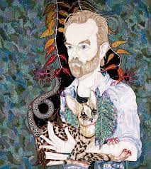 Hugo By Del Kathryn Barton Vibrant Portrait Of Hugo Weaving One Of Australia S Most Acclaimed Actors Winner Archibald Prize Art Art Gallery Hugo Weaving