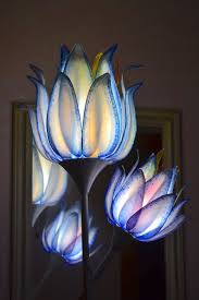 Floor Lamp Lotus Flower Spring Watercolor Single Piece Paper And Resin Art In 2020 Flower Floor Lamp Led Lighting Diy Flower Lamp