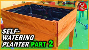 This window box planter provides your plants with a healthy environment. How To Make A Wood Planter Box Waterproof Self Watering Raised Planter Box Part 2 Of 3 Youtube