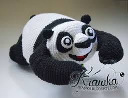 Kung Fu Panda 3 Crochet Pattern Crochet Bear Crochet Teddy Kawaii Crochet
