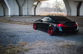 Custom Billet Grille And Rims Take Black Infiniti G35 To Another Level Infiniti Custom Cars Paint Custom Cars