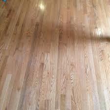 Bashardwoodfloor Com An Unfinished Red Oak Floor We Installed And Site Finished In A Natural Color Semi Glood U Hardwood Floors Red Oak Floors Red Oak Hardwood