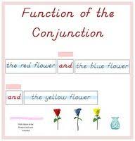 Function Of The Conjunction Teaching Schools Montessori Elementary Homeschool Language Arts