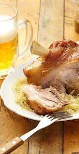 Schweinshaxen Mit Sauerkraut Rezept Rezept Rezepte Lebensmittel Essen Schweinshaxe Rezept
