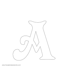 Printable stencil alphabets with arial font theme. Spiral Decorative Victorian Alphabet Stencils Freealphabetstencils Com