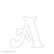 Downloadable free printable alphabet stencils templates. Spiral Decorative Victorian Alphabet Stencils Freealphabetstencils Com