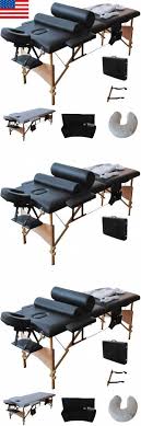 Massage Tables And Chairs 36454 2 Sections Massage Table Folding Portable Spa Table Set Free Carry Case Bed Buy It Now Onl Massage Table Portable Spa Chair