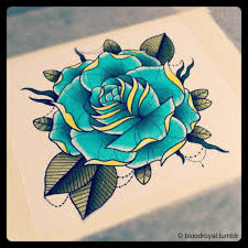 Http Bloodroyal Tumblr Com I Cannot Stop Looking At This Kids Stuff So Much So That All Of You Need T Blue Rose Tattoos Traditional Rose Tattoos Flash Art
