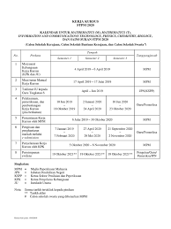 Cadangan jadual kerja (kerja kursus sejarah pt3 2019). Kalender Kerja Kursus 966 Pdf