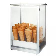 As per your requirements we can design this type of acrylic cone display units. Gold Medal 8211 Giant Waffle Cone Display Case W Plexiglas Windows