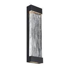 Shop indoor wall sconces at lumens.com. Modern Forms Ws W37922 Bk Black Fathom 22 Tall Led Outdoor Wall Sconce Lightingshowplace Com