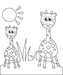 Zurafa Boyama Sayfasi Okuloncesitr Preschool Hayvan Boyama Sayfalari Zurafa Boyama Sayfalari