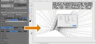Exporting Freestyle As Svg For 2d Coloring Blender Tutorial Svg Color