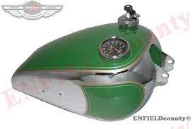 Petrol Fuel Tank Speedo Cap Green Paint Chrome Plated Bsa B31 Bike Tank Chrome Plating Petrol