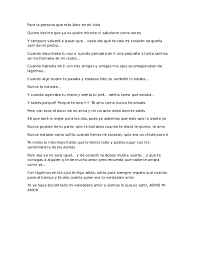 Con esta novela tierna y conmovedora, que evoca los días perdidos de su infancia, bayly despliega toda su admirable destreza narrativa, brilla con ese raro don de intensidad reservado. Doc Para La Persona Que Mas Amo En Mi Vida Cristobal Junior Academia Edu