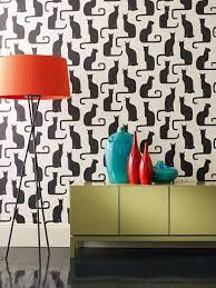 Omega Cats Wallpaper By Sanderson Black Cat Decor Home Decor Decor Inspiration