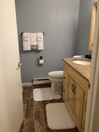 Main Bathroom Makeover Paint Color From Lowes Called Shark Loop From Valspar Gray Bathroom Decor Bathroom Makeover Paint Bathroom Wall Decor