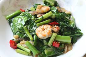 Enak dinikmati dengan nasi putih, te. Azie Kitchen Kailan Ikan Masin Dan Udang Masakan Lauk Sayuran Sayuran