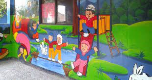 Download now jual tas ransel anak sekolah tk paud karakter islami backpack anak jakarta barat tasmurah anakmuslim tokopedia. Halaman Download Wow 30 Lukisan Dinding Di Tk Lukisan Dinding Paud Sederhana