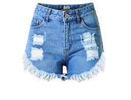Maybe you would like to learn more about one of these? Qissy Femme Sexy Short Dechire Troue En Jean Denim Taille Haute Pour L Ete Jeans