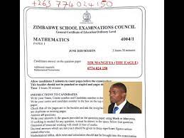 Zimsec O Level Mathematics June 2020 Worked Youtube