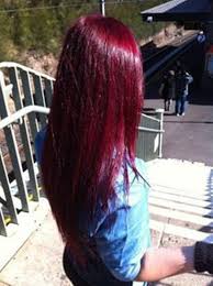 This hairstyle looks like black hair with red highlights. 49 Of The Most Striking Dark Red Hair Color Ideas